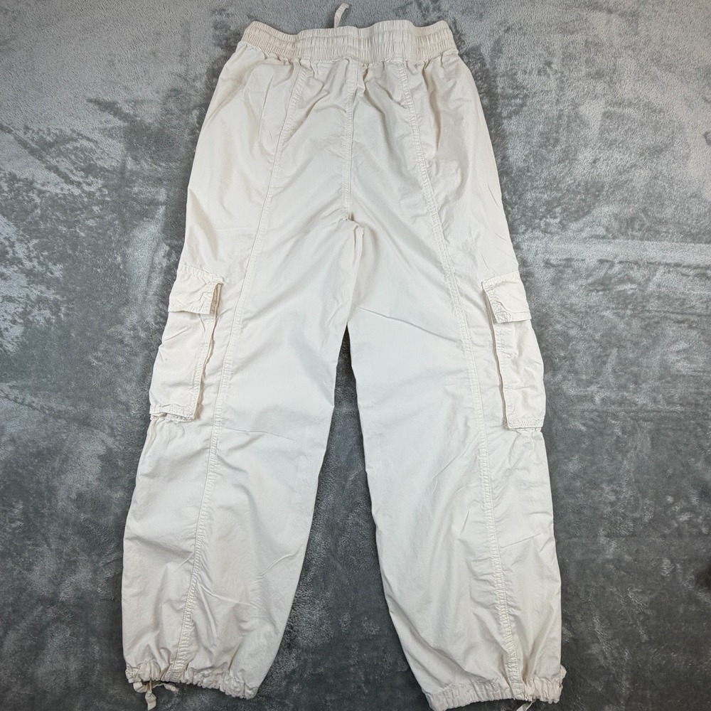 Aerie Go For It Baggy Cargo Pants Womens XS‎ Cream Wide Leg Y2K Gorpcore - Picture 3 of 12
